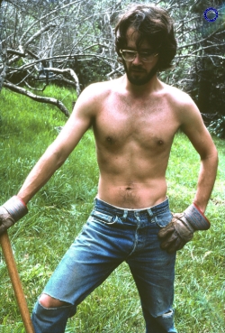 Man Splitting Firewood, 1982